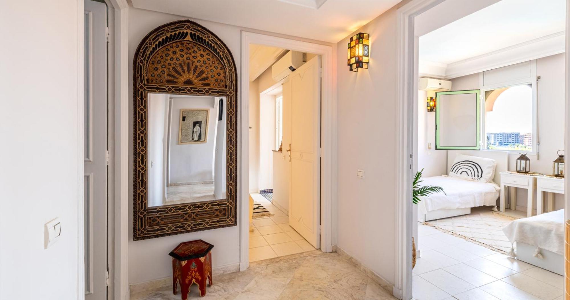 Appartement Charming 2-Bed Oasis Pool View à Marrakesh Extérieur photo